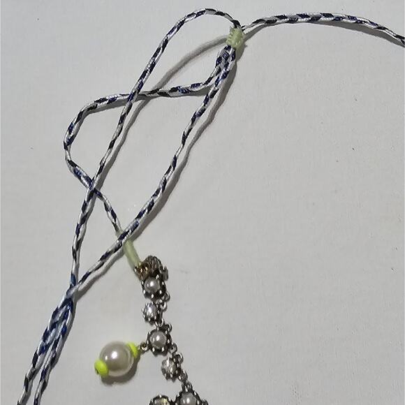 J. Crew Yellow and Pearl Adjustable Necklace - Picture 7 of 7